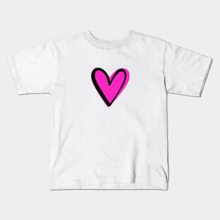 Pink Heart Kids T-Shirt